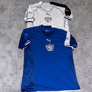 2-Bury FC Jersey Puma Home & Away Football Soccer Mens Short Sleeve Shirt L